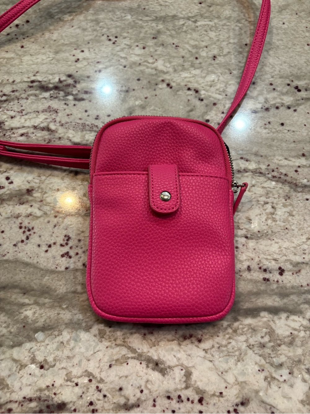 Penningtons Hot Pink Crossbody Phone Pouch
